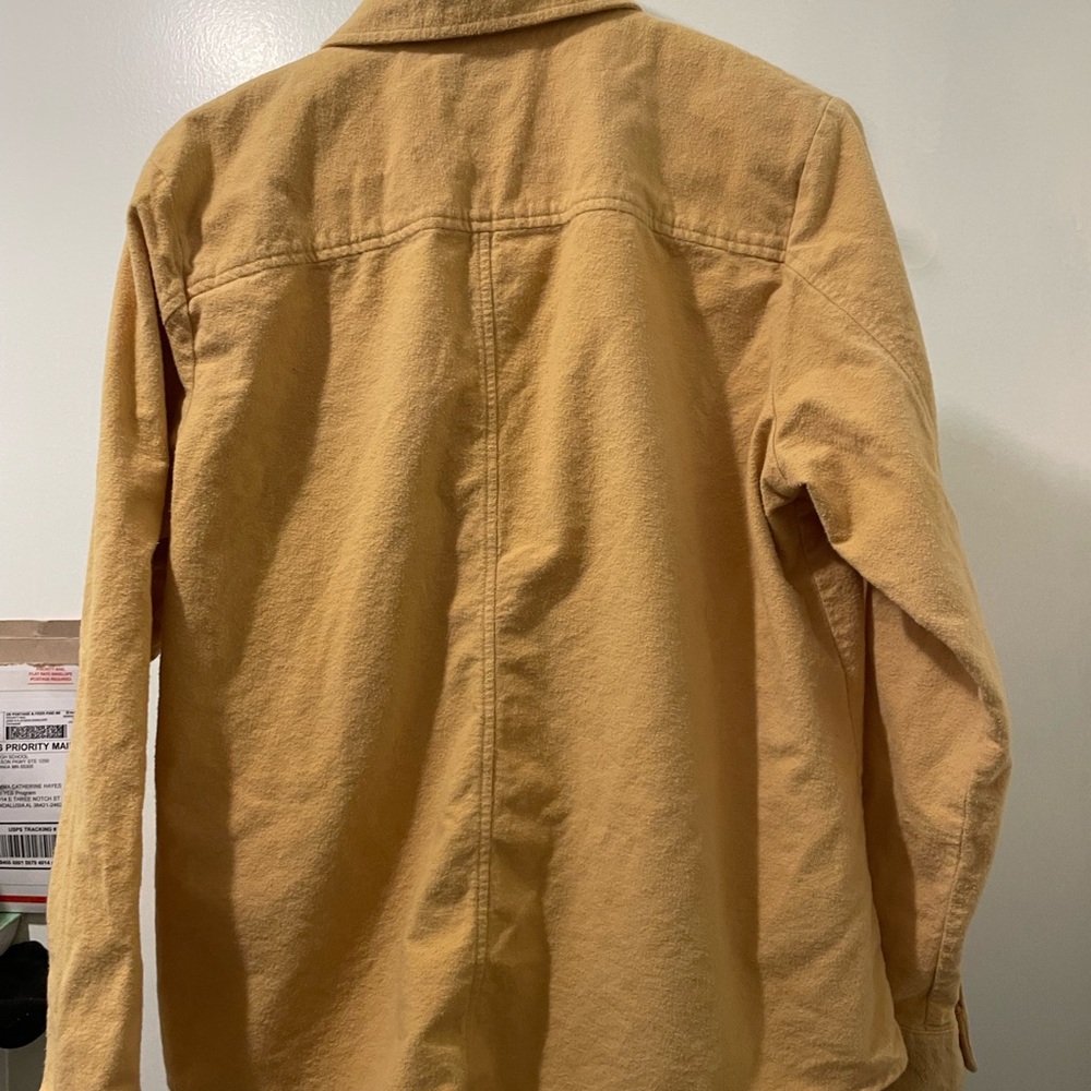 L.L. Bean Women's yellow 100% Cotton Flannel Shirt size Large🪼🪼 - Picture 5 of 6